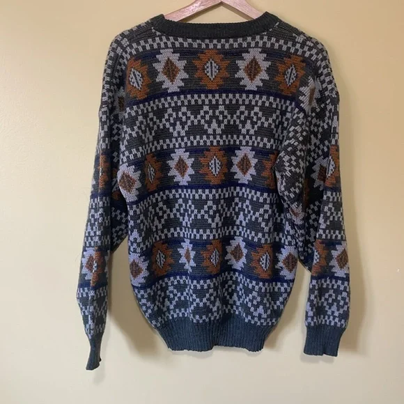 Oversized Fall Pattern Sweater - Picture 3 of 3
